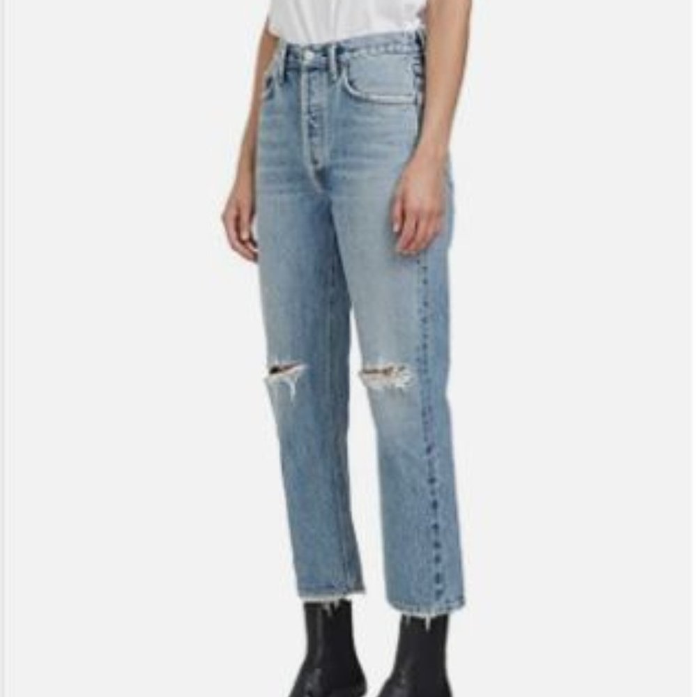 AGOLDE Riley High Rise Straight Crop Jeans - Picture 3 of 13